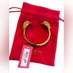 Kurt Geiger NWT  LONDON GOLD MULTI CRYSTAL SIGNATURE EAGLE HINGED CUFF BRACELET Photo 2