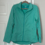 Duluth Trading Co. Frost Lake Fleece Full Zip Jacket Women's Large Green Teal Photo 0