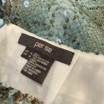 Carlisle Per Se Sequin Snake Print Straight Skirt Womens Size 4 Green Statement Piece NEW Photo 4