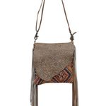 Myra Taupe Shaped Concealed Crossbody Bag Tan Photo 1