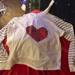 SheIn Long Sleeve Red Heart Print Top Valentine Photo 0