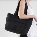 Tote Bag Handbag Women Commuting Bag Shoulder Bag Multiple Pockets Bag Black Photo 2