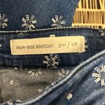 Pilcro and the Letterpress Pilcro Embroidered‎ High-Rise Cropped Bootcut Jeans Size 28 Photo 6