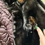 Antique Victorian Coat Overcoat Brown Velvet Velour Fur XS S Small M Medium Photo 10