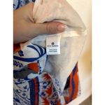 Ro's Garden Jinette Maxi Blue Ozzie Orange White Button Front Dress Photo 3