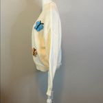 Luna Ivy Butterfly Cardigan Ivory/Multicolor Size Small Photo 3