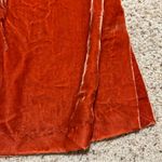 H&M NWT Orange Velour Midi Skirt Photo 2