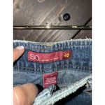 SO Vintage Y2K 2000s  Denim Skirt Size‎ 11 Light Blue Low Rise Mini Beads Beaded Photo 2