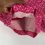 New York & Company Pink Geometric Stretch Cotton Button Tab Waist Shorts size 4 Photo 7