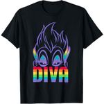 Disney  Pride Collection LGBTQ‎ Rainbow Villains Ursula Diva Graphic T-Shirt L Photo 0