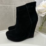Kelsi Dagger Women’s Black Suede Wedge Booties Size 7.5 Photo 6