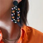 Black Oblong Pumpkin Earrings Photo 7