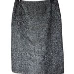 Escada Skirt Women 6 Black White Alpaca Tweed Knee Length Straight Pencil Career Photo 0