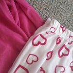 Heavenly Fleece Pink Heart Print Pajama Set SIZE L Size L Photo 2