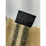 V Fraas Gold Black White Plaid Scarf Photo 2