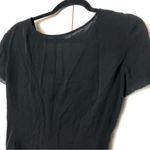 Armani Collezioni V Neck Blouse Short Sleeve Black Photo 7