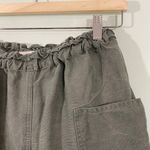 Wilfred Free  Women Green 100% Linen Elastic Pull On Shorts Size M Photo 1