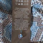 Ichi Womens Shift Dress Teal Damask Knee Length Keyhole Back Long Sleeves L Size undefined Photo 10