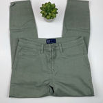 Gap  Solid Green Denim Legging Jeans Women Size 6 Size 28 Photo 0