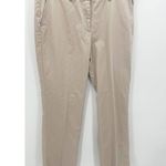 Pendleton Khaki Tan 100% Cotton Straight Pants Women's Size 12 Tall 12T Photo 0