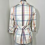 Coach Tattersall Short Trench Coat Multicolor Size 2 (Small) Mid Length Photo 3