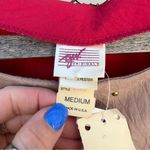 Vintage 80s Aztec southwestern colorblock embroidered windbreaker batwing blouse Red Size M Photo 4