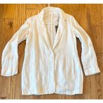 H by Halston H Halston NWT white 100% linen boyfriend blazer small Photo 12