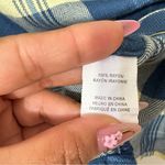 Rails Hunter Plaid Flannel Shirt Blue Cream XS — Soft Button Down Classic Casual Photo 6