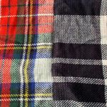 NWT Tasha Plaid Blanket Scarf in Red Photo 1