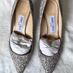 Jimmy Choo Romy 60 Platinum Sparkly Luxury Heels Pumps Photo 1