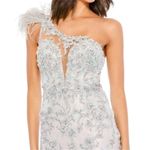 Mac Duggal  79264 Embroidered Applique Feathered One Shoulder Trumpet Gown 8 Photo 2