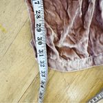 Reformation  Pink Velvet Jumpsuit Deep V with waist Drawstring Photo 11