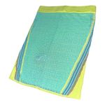 Lulus  size 0 stretch knit mini skirt neon green color black beach coverup​ Photo 2