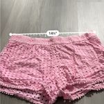 Lilly Pulitzer for Target Pink Eyelet Pom Pom Hem Mid Rise Pull Photo 5