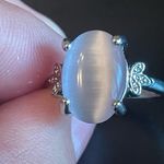 Opal stone S925 silver ring size 8.25 Photo 4