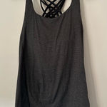 Lululemon  Athletica Charcoal Strappy Tank Top Photo 0