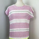 Lemlem NEW  Handmade Striped Short Sleeve Top Small Photo 0