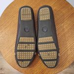 Isaac Mizrahi  Brown Loafers Tortoise Shell Button Size 6.5 Brown Preppy Shoes Photo 7