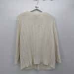 Avenue Avellini Ivory Cream Cable Knit Single Button Cardigan Classic Size 2X Plus Photo 4
