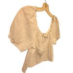 Three Dots  Cotton Gauze White Top nwt Photo 2