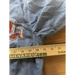 Christopher & Banks Christopher‎ & Banks Women Sz Large Button Down Denim Shirt Embroidered Fall VTG Photo 4