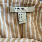 Forever 21  contemporary striped dress ruffled straps Sz M Photo 6