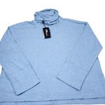 RLX Ralph Lauren Women's Performance Cotton Blend Turtleneck Blue Heather Large Photo 1