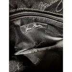 Vera Bradley Black Microfiber Gigi Baguette Evening Shoulder Bag Flower Y2K Photo 4