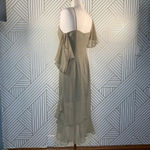 Keepsake the Label Cosmic Girl Ruffle Dress in Willow Tan Beige Green Size Small Photo 6