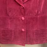 Ideology Women's Red Leather- Suede Jacket NICE Photo 2