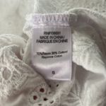 Young Fabulous and Broke Caftan Womens Small White Open Eyelet Lace Boho Neutral Photo 5