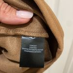 WAYF  Camel Brown Faux Suede Short Sleeve Mini Shirt Dress Photo 5