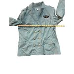CAbi  Women's Green Military Army Double Breasted Jacket Coat Size Large Photo 1