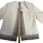 Chico's NWT  Women White Bandana Printed Boarder Jacket Size 2 Photo 5